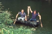 Coracle Fishermen with Salmon 1984