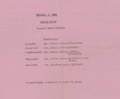 Merched y Wawr Geler Branch, Programme 1973...