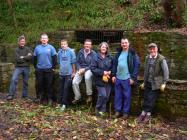 Volunteers Working on Cwm Ciddi Saw Mill 2014