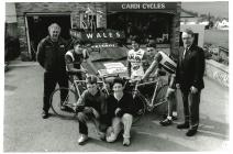 Cardi Cycles presenting bikes to the Welsh...