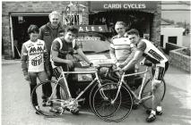 Cardi Cycles presenting bikes to the Welsh...