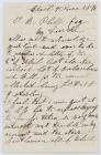 Letter to Thomas Benbow Phillips from Jessie...