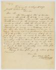 Letter to Joseph Gibson from Thomas Benbow...