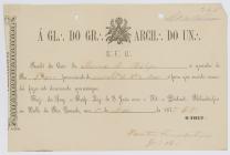 Receipt of the payment of March to May 1875 to...