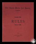 Book detailing the rules of membership and...