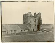 Interior court of Llanstephan Castle