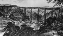 Crumlin Viaduct postcard circa  1900