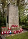 Wreath laying at the Newbridge War Memorial