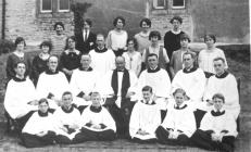First surplused choir of St Illtyds Church Village