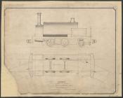 Rhymney Iron Company: plan for 8” locomotive, 1866