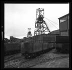 Empty drams at Maerdy Colliery