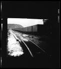 Drams on a rail track at Aberpergwm Colliery