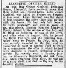 An Anglesey Officer Killed in Action - North...