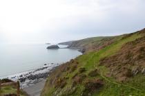View from the top of Porth Ysgo
