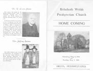 Reheboth Welsh Church Home Coming, 1961