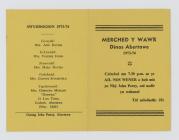 Merched y Wawr Swansea Branch Programme 1973-1974