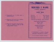 Merched y Wawr Treboeth Branch Programme 1982-1983