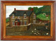 Oil painting of Dan y Wenallt Isaf, Talybont 