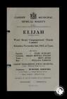 Concert programme for the first performance by...