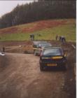 Tree planting at the entrance to Talley Woods.