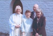 Renee and Fred Skeers attend their last service...