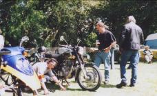 Motorcycles at Cwmdu Show, 2007.