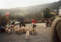 Llandeilo Farmer's Hunt meeting outside...