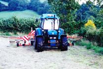 Haymaking in Talley, 2010.