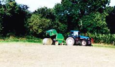 Haymaking in Talley in 2010.