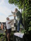 Talley village signpost repaired.