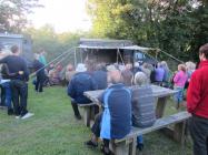 Watching the Puppet Show in Cwmdu.