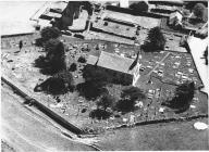 Aerial view of St Michael's Church, Talley...