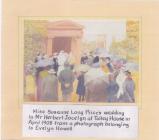 A watercolour from a Photograph of a Wedding at...