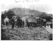 Threshing machine at Pen-y-Bryn farm, Bangor