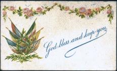 Blank well-wishing card from the First World War