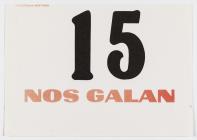 Nos Galan runners number cards 