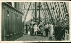 Group photograph taken on board the BELFORD...