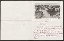 A picture of Paris in 1937 with a handwritten...