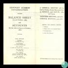 Balance sheet and accounts for the Newport...