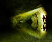 underground in Dinas Silica mine 