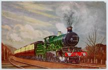 Cambrian Postcard, GWR 4-6-0 Shooting Star.