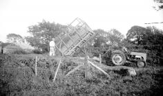 35 Tipping silage onto pit at Llwyn-y-felin, c...