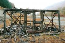 Old railway carriage, Nantymwyn Lead Mine,...