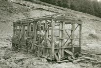 Old railway carriage, Nantymwyn Lead Mine,...