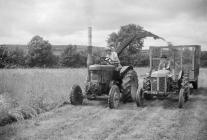 Field Marshall tractor with Silorater, 1954