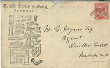 Envelope from T. M. Colley undated