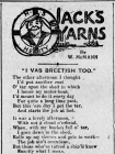 JACK'S YARNS: "I VAS BREETISH TOO"