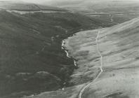 River Tywi and Drover's road above...