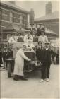 Charabanc group outside Rhyl Railway  Station