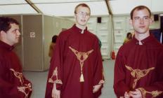 Backstage at the 2001 National Eisteddfod in...